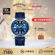 雷米格深潛者300全自動(dòng)機械表瑞士表腕表潛水表專(zhuān)業(yè)男表  藍色