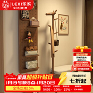 樂(lè )系（LEXI）實(shí)木換鞋凳入戶(hù)門(mén)口鞋柜一體網(wǎng)紅創(chuàng  )意小鹿衣帽架 主圖同款穿衣鏡-胡桃色 包安裝
