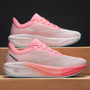 李寧（LI-NING）秋冬赤兔8pro碳板跑步鞋男飛電5C龍雀競速馬力2兒童6代心跳跑鞋女 粉色 飛電5C粉色 43