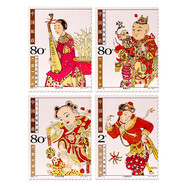 廣博藏品 2004年郵票 全年郵票套票 集郵收藏寄信套裝 2004-2 桃花塢木版年畫