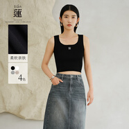 A.YILIAN【商場(chǎng)同款】阿依蓮時(shí)尚無(wú)袖吊帶背心女26春季新款內搭外穿上衣 可可棕 S