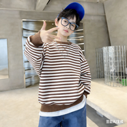 艾諾輪男孩衛衣中大童裝10-15歲中小學(xué)兒童秋衣長(cháng)袖上衣男童春秋天裝T恤 X灰色衛衣(不加絨春秋款) 110 適合身高100厘米-110厘米