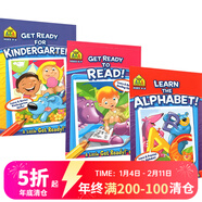 4-7歲閱讀準備3冊 School Zone Little Get Ready Book Read Learn the Alphabet 幼兒英語(yǔ)啟蒙 英文原版 綠山墻