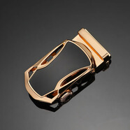 七匹狼（SEPTWOLVES）皮帶頭男士自動(dòng)扣頭合金腰帶頭卡扣褲帶扣皮帶扣頭配件3.5cm卡子 款式五[金]