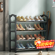 安爾雅鞋架門(mén)口多層簡(jiǎn)易鞋柜客廳宿舍出租房收納架子加粗 四層