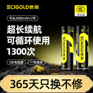世高18650鋰電池3.7V大容量充電鋰電池尖頭強光手電筒麥克風(fēng)頭燈大功率3.6-4.2V【軍用頂配】 2節平頭7200mWh