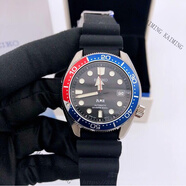 精工6R15機芯可樂(lè )圈200米F水藍寶石鏡面機械男表SPB087J B087J