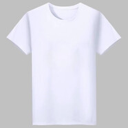 南極人（Nanjiren）冬季男士t恤長(cháng)袖圓領(lǐng)修身緊身加絨打底衫防寒保暖秋衣服 短袖白色【單件】 L 建議95-105斤