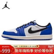 Jordan男休閑鞋喬丹AJ1小閃電 JORDAN 1 OG運動(dòng)鞋CZ0790-140藍白44