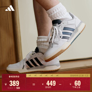 adidas ENTRAP美式校園風(fēng)運動(dòng)少年感復古籃球風(fēng)板鞋男女阿迪達斯 白色/藍色   37
