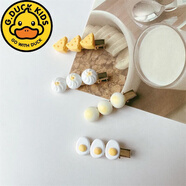 G.duck可愛(ài)仿真包子餃子發(fā)夾超萌食玩發(fā)飾手工邊夾劉海夾少女學(xué)院風(fēng)卡子 小包子+小饅頭+雞蛋+芝士【4個(gè)裝