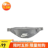 耐克（NIKE）男女腰包 單肩包斜挎包胸包休閑包DB0490-084 灰色