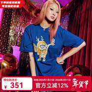 MLB官方 t恤女裝寬松韓版短袖ins休閑短袖時(shí)尚簡(jiǎn)約半袖冬季款上衣 波士頓隊/藏青色 L 175/96A