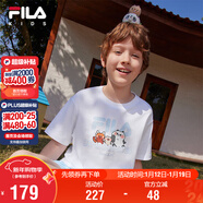 FILA【竹林多彩T】斐樂(lè )童裝兒童抗菌短袖T恤2025年夏季男女童上衣