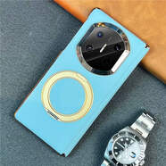 適用于華為matex7手機殼商務(wù)簡(jiǎn)約手機套新款matex7旋轉支架 【藍色】旋轉支架丨雙中軸保護 華為MateX7典藏版