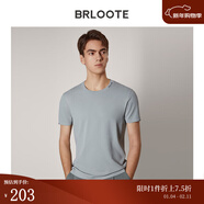 巴魯特（Brloote）男短袖T恤時(shí)尚休閑色圓領(lǐng)體恤衫夏季 淺灰 185/104A