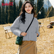 班尼路（Baleno）女裝短款棉服外套冬季上新女棉衣新款時(shí)尚保暖百搭DI 正灰色 S