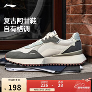 李寧載物丨阿甘鞋男子減震回彈柔軟輕量經(jīng)典休閑鞋AGCV469
