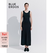 BLUE ERDOS【明星同款】連衣裙女裝夏季優(yōu)雅顯瘦無(wú)袖小黑裙長(cháng)裙B245D6003 黑 XS