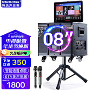 特美聲【清倉特惠】QX10-79戶(hù)外廣場(chǎng)舞視頻音響K歌室內戶(hù)外演唱演出藍牙大功率廣場(chǎng)點(diǎn)歌移動(dòng)拉桿 QX0839+雙話(huà)筒+大禮包