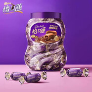 怡口蓮（Cadbury）太妃糖美味榛仁巧克力味夾心太妃糖婚慶喜糖罐裝怡口蓮巧克力糖果 【1罐】原味巧克力味253g