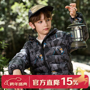 迪士尼童裝兒童輕薄羽絨服2026秋冬新款男女童五防黑科技白鴨絨保暖外套 黑底字母唐老鴨【五防黑科技】 140 【身高約135-145cm體重60-70斤】