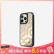 CASETIFY 大王蛇系列 黑色/金色/透明大王蛇 適用于iPhone17/16/15 Air/Plus/Pro/Max 蘋(píng)果手機保護殼 金色大王蛇（鏡面黑框Magsafe） iPhone 16
