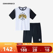 匡威Converse童裝男童短袖T恤短褲2件套夏季新款兒童經(jīng)典星星套裝