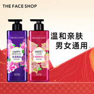菲詩(shī)小鋪（THE FACE SHOP）沐浴露套裝（浪漫邂逅500ml+甜蜜愛(ài)戀500ml水潤保濕芳香新年禮物