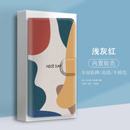 水草人翻蓋皮套適用三星note20ultra防摔c55手機殼s8保護套a15前后a16全包軟note10lite+/m15/c8/s 淺灰紅-皮套 三星Galaxy J7 2017 歐亞版