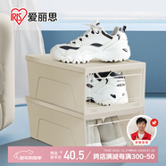 愛(ài)麗思鞋盒透明大號鞋子收納盒防塵鞋柜翻蓋式鞋架收納神器愛(ài)麗絲 2個(gè)裝