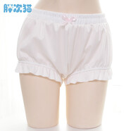 可愛(ài)南瓜褲 花苞燈籠褲打底褲日系軟妹lolita安全褲超好看 白色 均碼