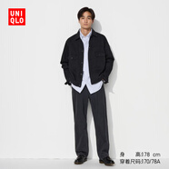 優(yōu)衣庫常規款男裝女裝寬松直筒牛仔褲/水洗產(chǎn)品25秋冬新款479322 470542/08深灰色 40 /185/100B