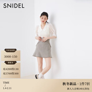 SNIDEL2025秋冬新品甜美百搭高腰喇叭A字魚(yú)尾短裙褲SWFP254066 混合色 M （1）