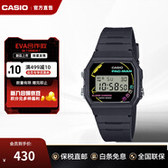 卡西歐（CASIO）手表旗艦店 黑客帝國防水學(xué)生男士石英電子表腕表小黑表 新年禮物 F-91WPC-1ADR（吃豆人聯(lián)名款）