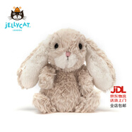 Jellycat米色甜美小兔小短腿公仔動(dòng)物毛絨玩偶娃娃生日情人節禮物 甜美小兔 One Size