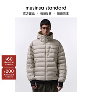MUSINSA STANDARD韓國25秋冬男士排骨羽絨服外套 米色(UI) M