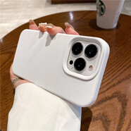 韻寧 適用于蘋(píng)果手機(jī)殼真液態(tài)硅膠iPhone手機(jī)保護(hù)套新款純色黑加侖紫高級(jí)感全包防摔簡(jiǎn)約情侶款 【純白色】真液態(tài)硅膠*不發(fā)黃*不變色 iPhone15Promax
