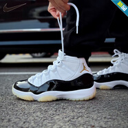 耐克（NIKE）aj11男鞋女鞋 Air Jordan 11 高幫籃球鞋男女復古百搭運動(dòng)休閑鞋 CT8012-170/378038-170 白黑 36.5 GS