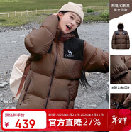 駱駝（CAMEL）戶(hù)外羽絨服秋冬新款男女600蓬加厚面包服