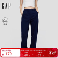 蓋璞女裝2025秋季新款抓絨松緊腰運動(dòng)褲衛褲簡(jiǎn)約百搭束腳褲793857