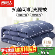 南極人 A類(lèi)抗菌可機洗夏被 單人夏季空調被子被芯夏涼被 150*200cm