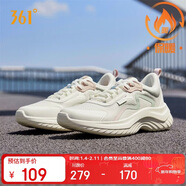 361°運動(dòng)鞋女秋冬季保暖網(wǎng)布輕便減震通勤休閑跑步鞋子女682232210-1