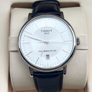 天梭（TISSOT）【二手99新】天梭（TISSOT）卡森系列石英女表自動(dòng)機械男表二手天梭奢侈品腕表瑞士名表 T1224071603100銀盤(pán)40mm