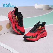 361°童鞋男童網(wǎng)面透氣運動(dòng)鞋2026年新春款輕便休閑跑鞋紅色喜慶新年鞋 能量紅色/碳黑/皇冠金 33