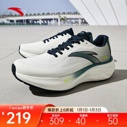 安踏PG7丨旅步1.5丨緩震慢跑鞋男鞋厚底舒適運動(dòng)鞋黑色旅游休閑鞋