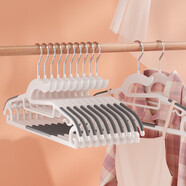 G+防滑弧形衣架 42cm成人專(zhuān)用韓式塑料晾衣架 東莞制造 灰色 G+加厚 10個(gè)