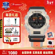 卡西歐（CASIO）黑金手表gshock黑白賽車(chē)冰韌運動(dòng)時(shí)尚學(xué)生防水送男友圣誕禮物腕表 GA-900TS-4A尼龍表帶