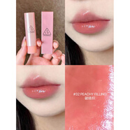 3ce韓國3CE好氣色潤唇膏水光釉面口紅唇彩提氣色鏡面玻璃唇持久 #32 PEACHY FILLING「破曉枳」