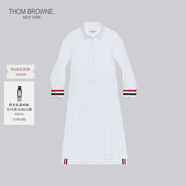 THOM BROWNE[TB]湯姆布朗[五折優(yōu)惠]牛津童裝百褶襯衫裙 白色 140